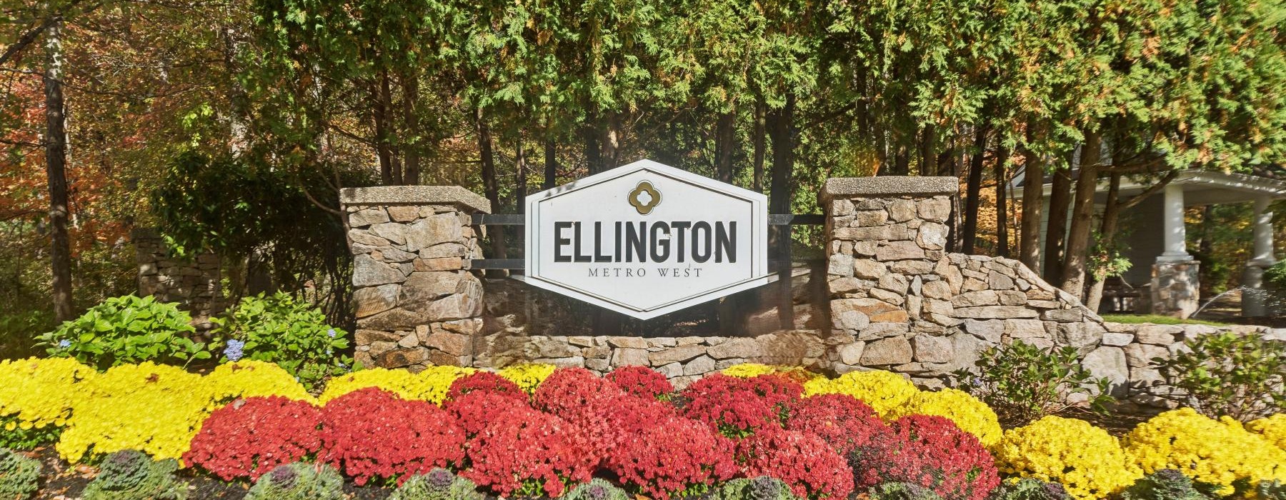 a sign in a garden