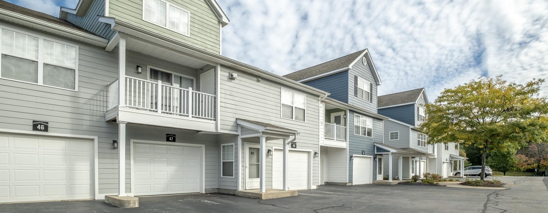 a row of apartments