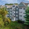 exterior of apartments with beautiful landscaping